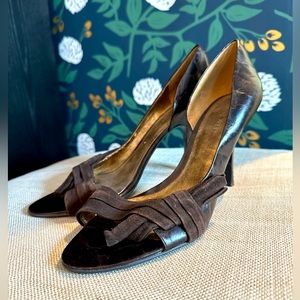 Nine West chocolate Brown High Heel Sandles